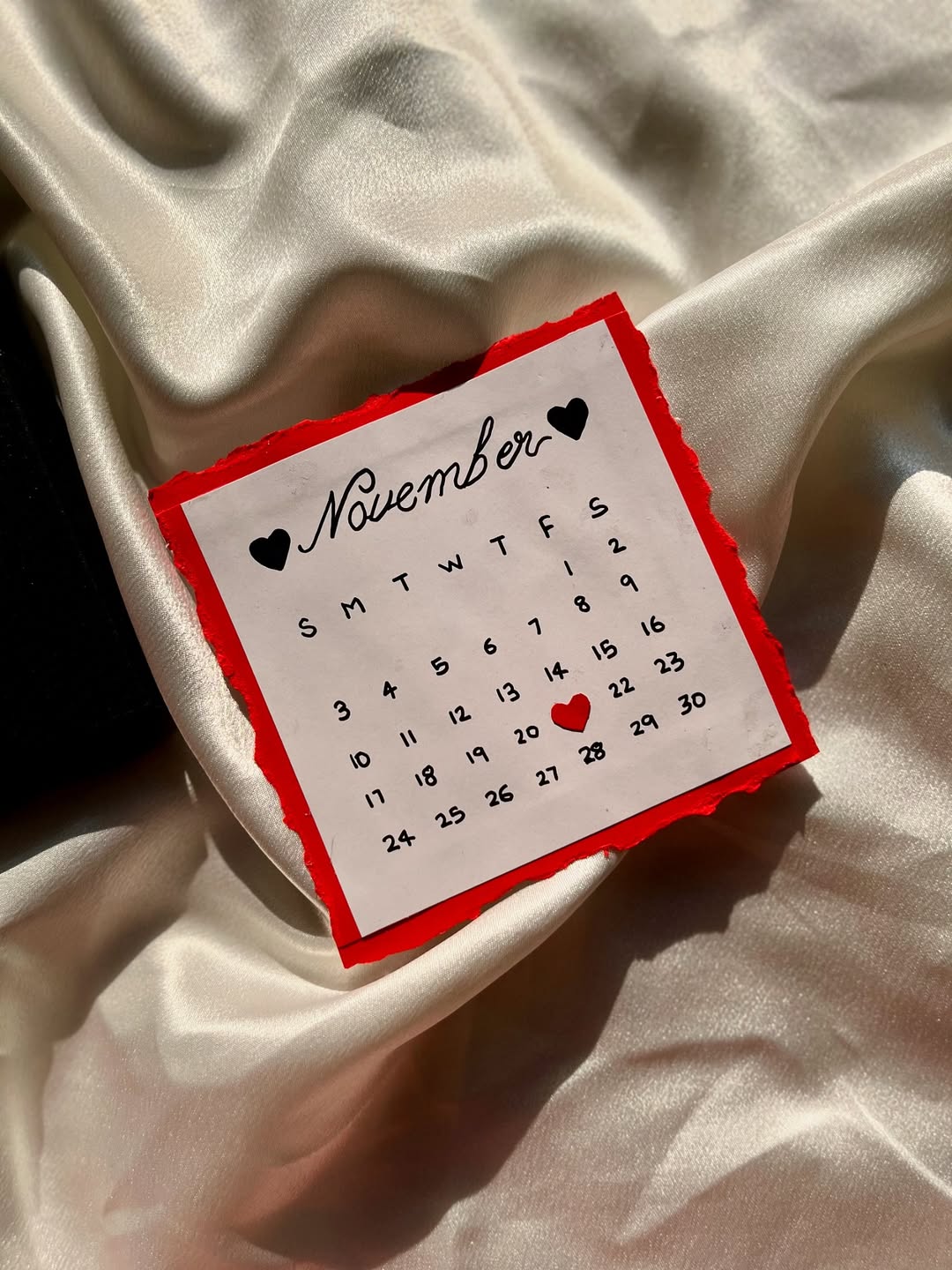 Love & Treats Hamper – Custom Note, Chocolates & Calendar Card