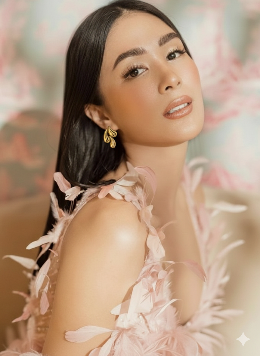 Anti Tanish Sculptural Gold Cluster Earrings - Gifted by Moni daily wear earing for women 