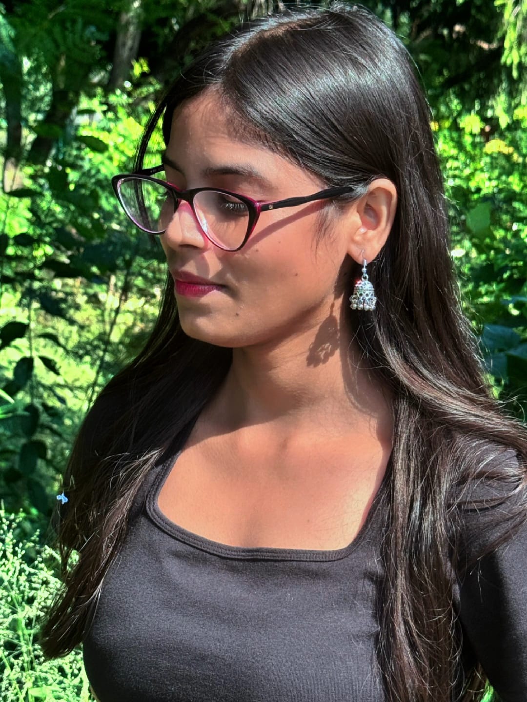 Elegant Silver Jhumka Earrings