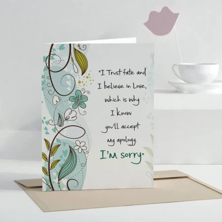 I'm Sorry Personalized Sorry Card